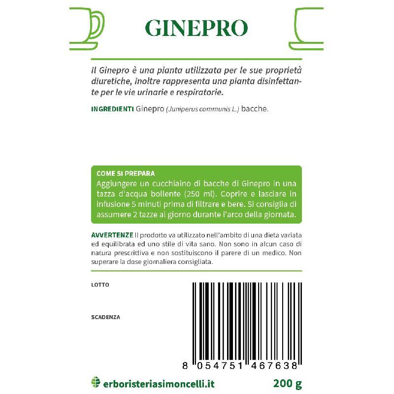 Tisana Ginepro Erboristeria Simoncelli